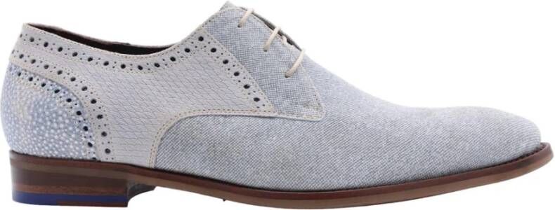 Floris van bommel 30361 De Stapper 39.11 Light Grey G+ Wijdte Veterschoenen