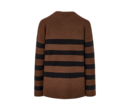 Gestreifter Strickpullover