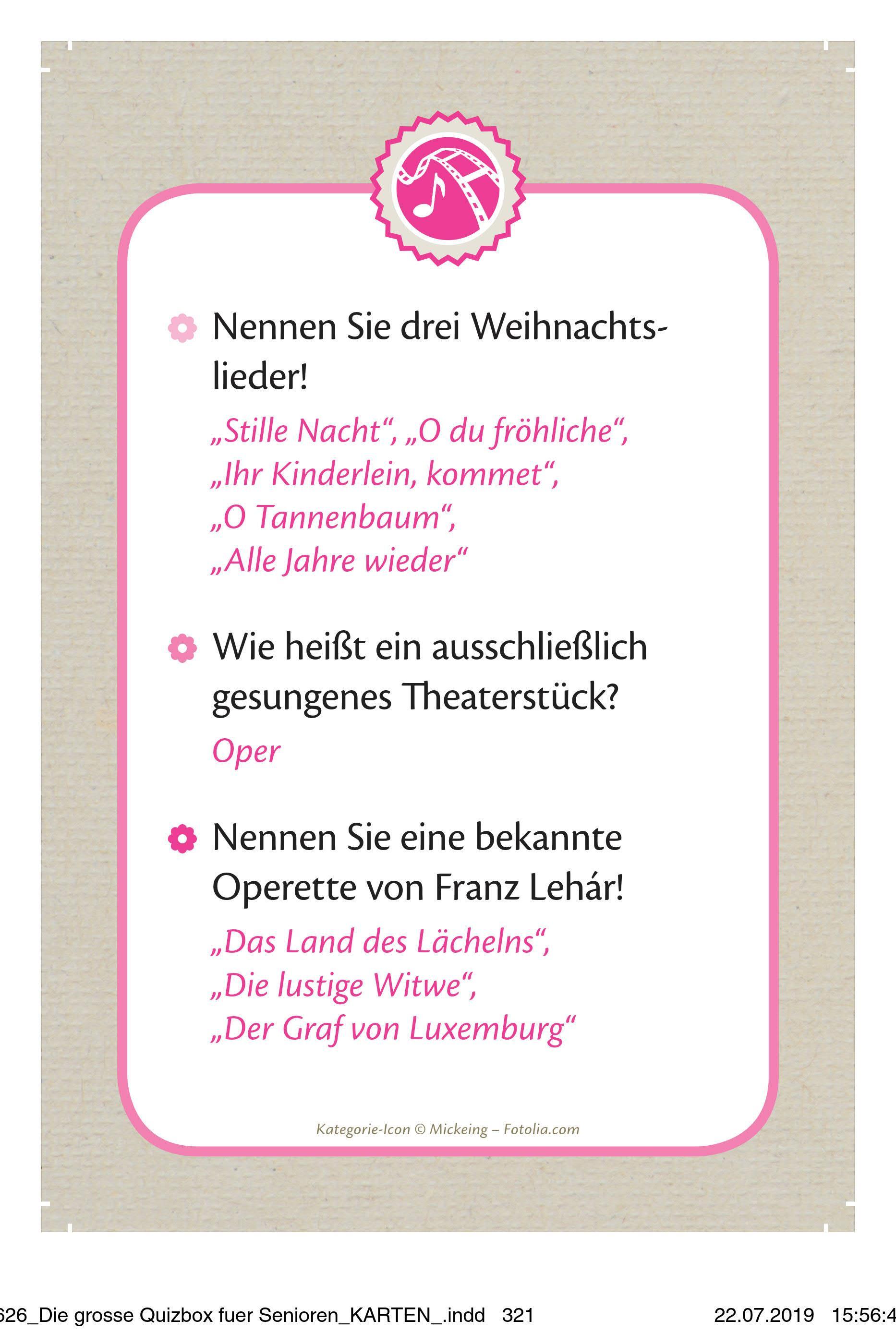 Die große Quizbox für Senioren