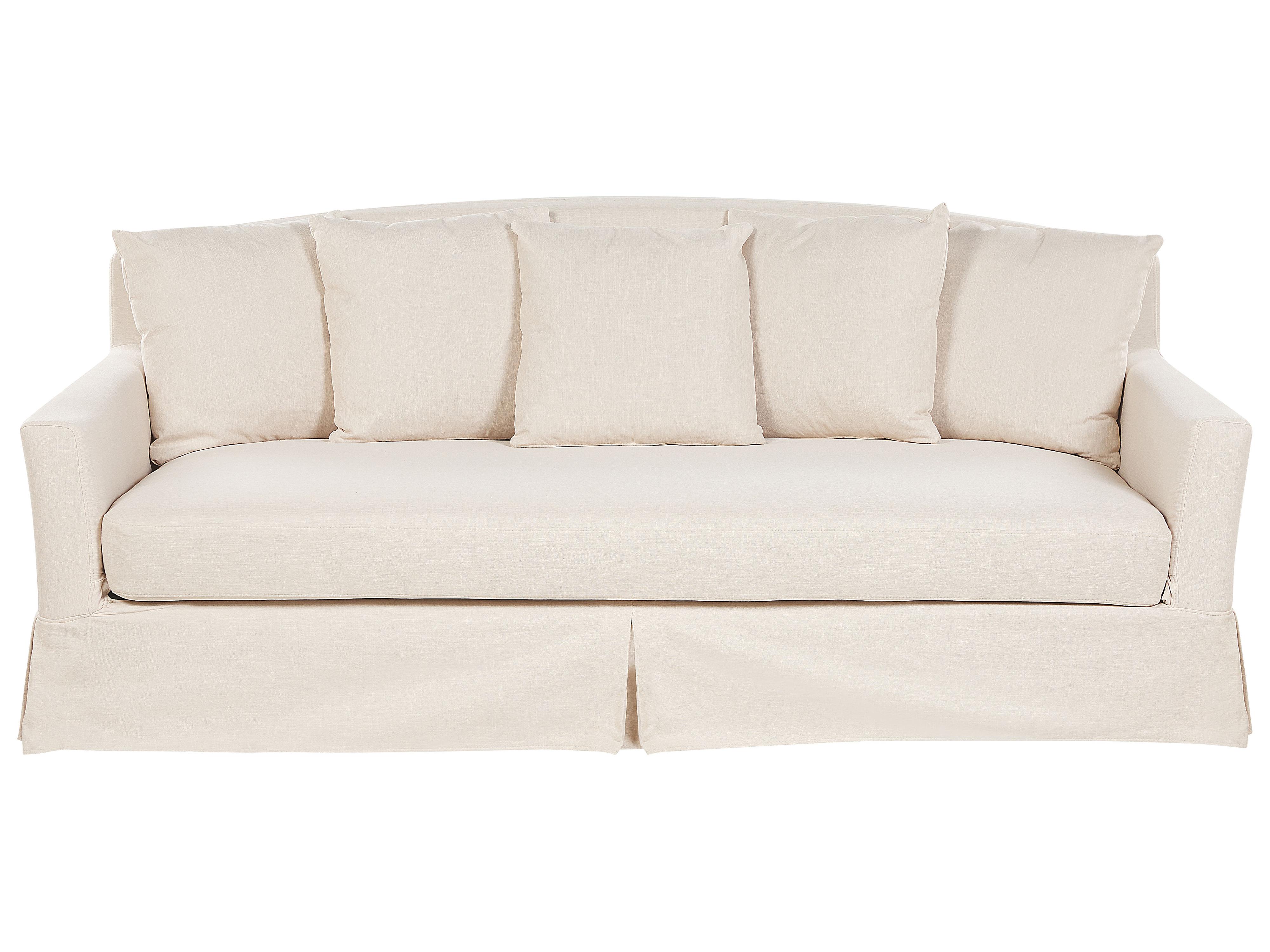 Bank 3-zits GILJA Stof Beige