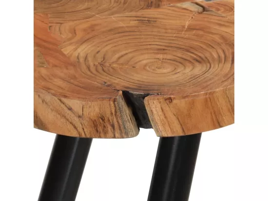 Table basse 35 cm 6 troncs Bois