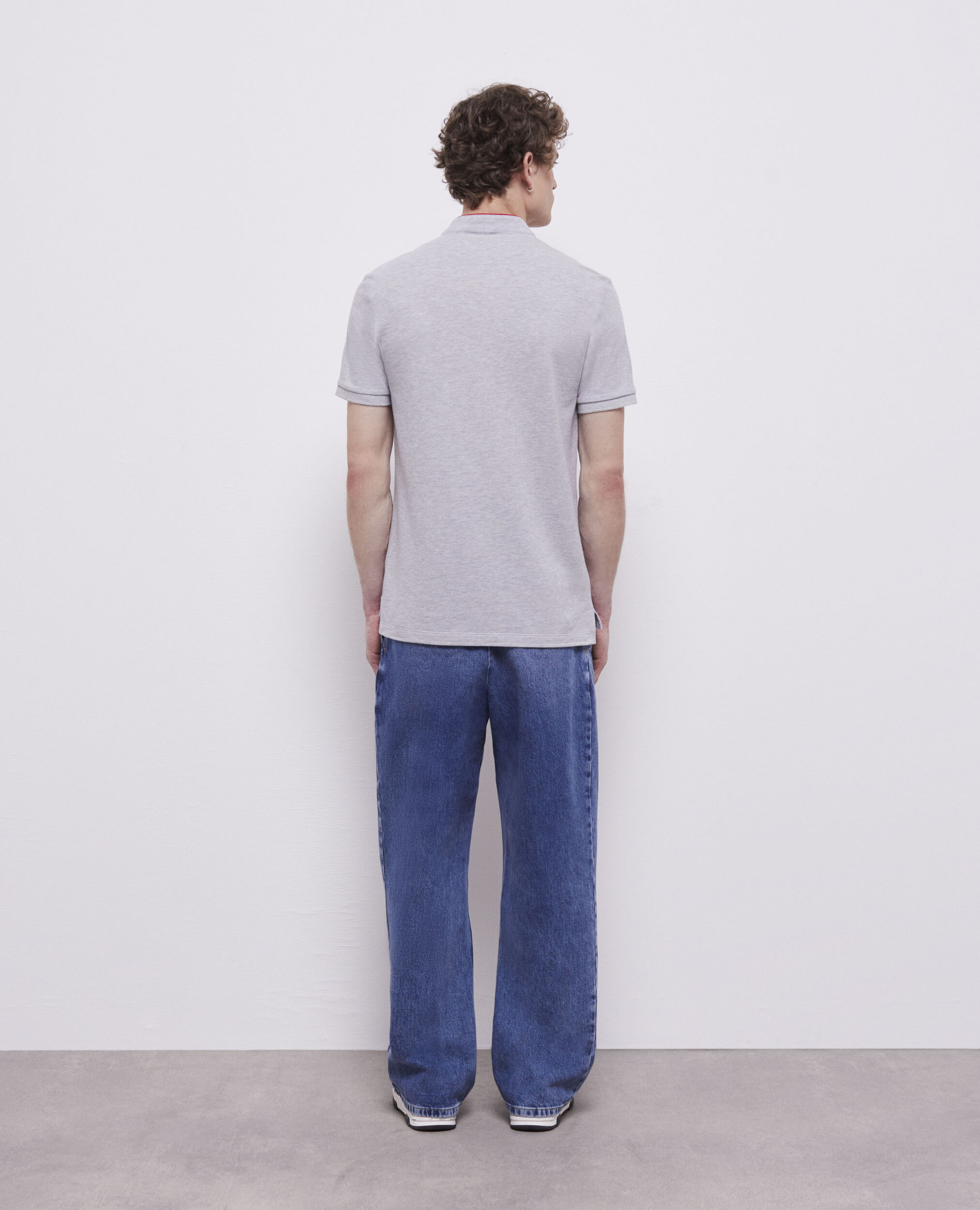 Polo col officier gris