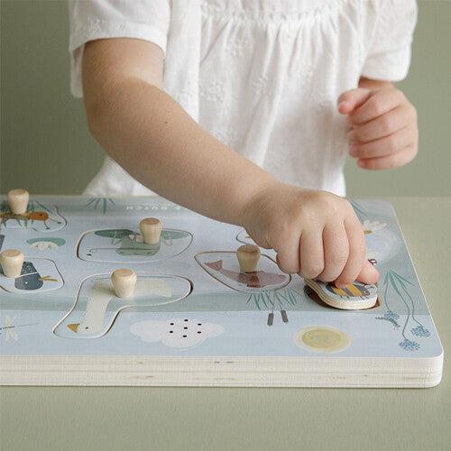 Little dutch knoppuzzel met geluid little goose - 7st