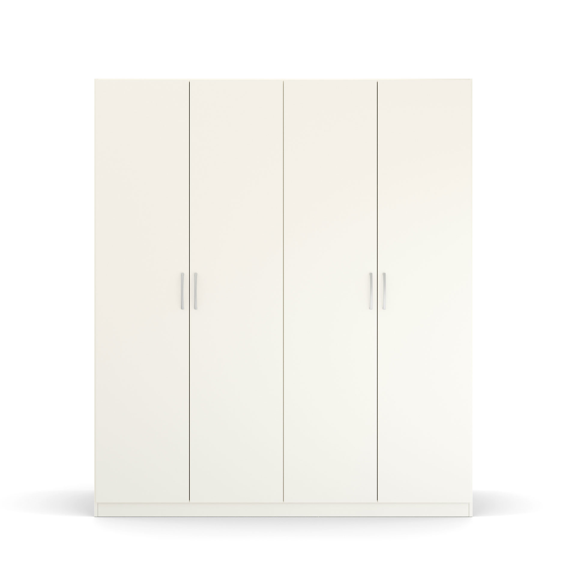 Drehtürenschrank - alpinweiß - 4 Türen - 181 cm