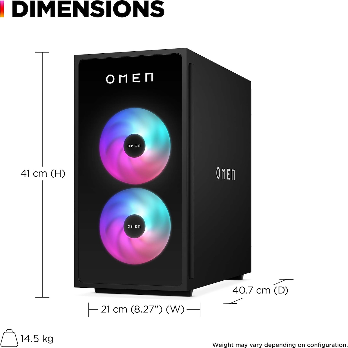 HP Omen 35L GT16-0804no i7-14F/16/1TB/4070S stasjonær gaming-PC