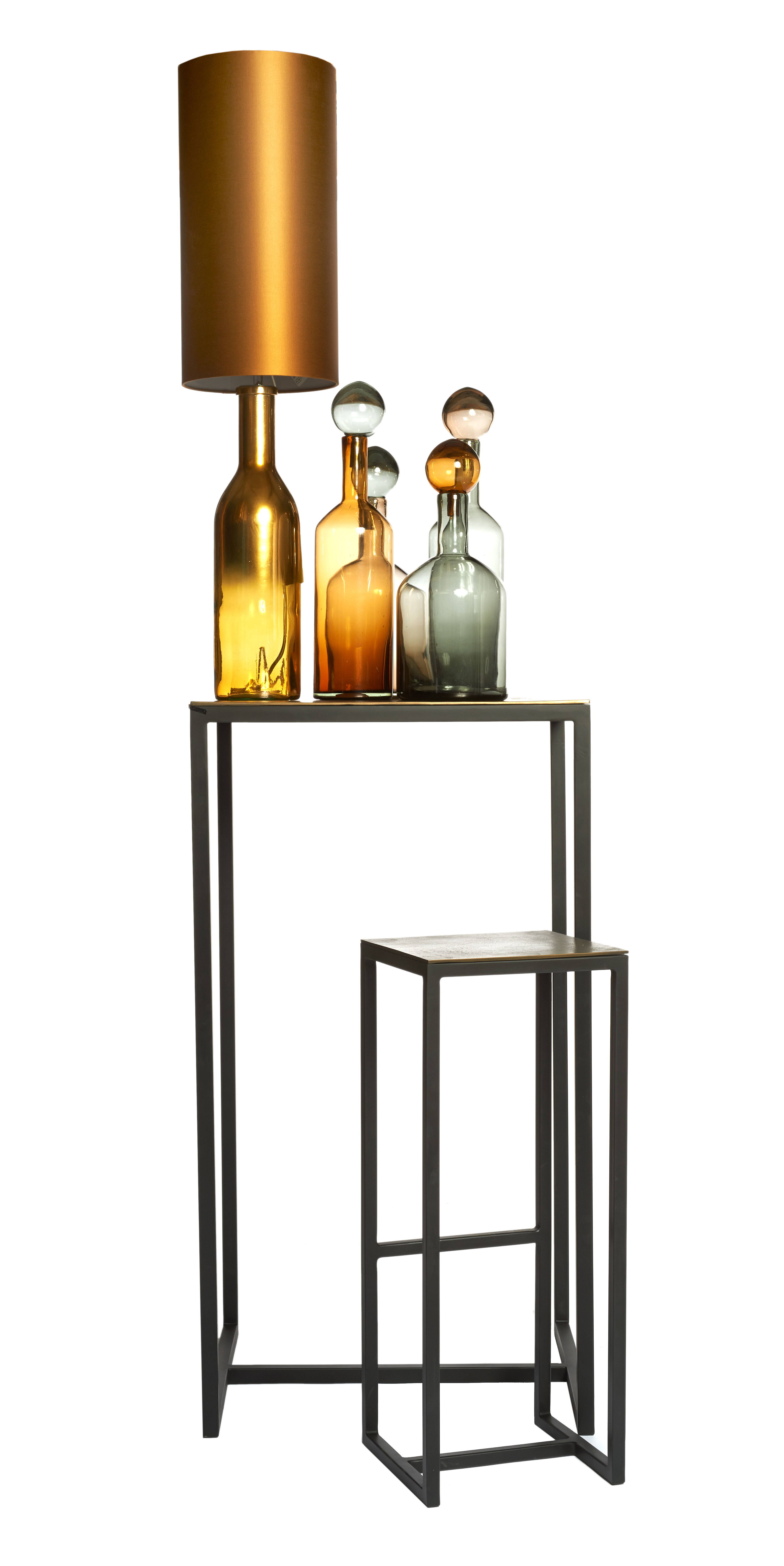 BUBBLES & BOTTLES - Carafe verre | Jaune