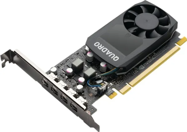NVIDIA Quadro P1000 DVI - Grafikkort - Quadro P1000 - 4 GB GDDR5 - PCIe 3.0 x16 lavprofil - 4 x Mini DisplayPort - detailsalg