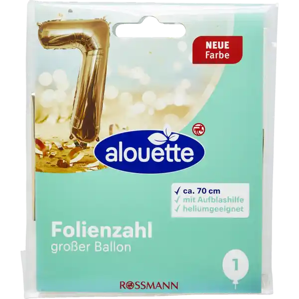 Folienzahlen groß 3-9 gold