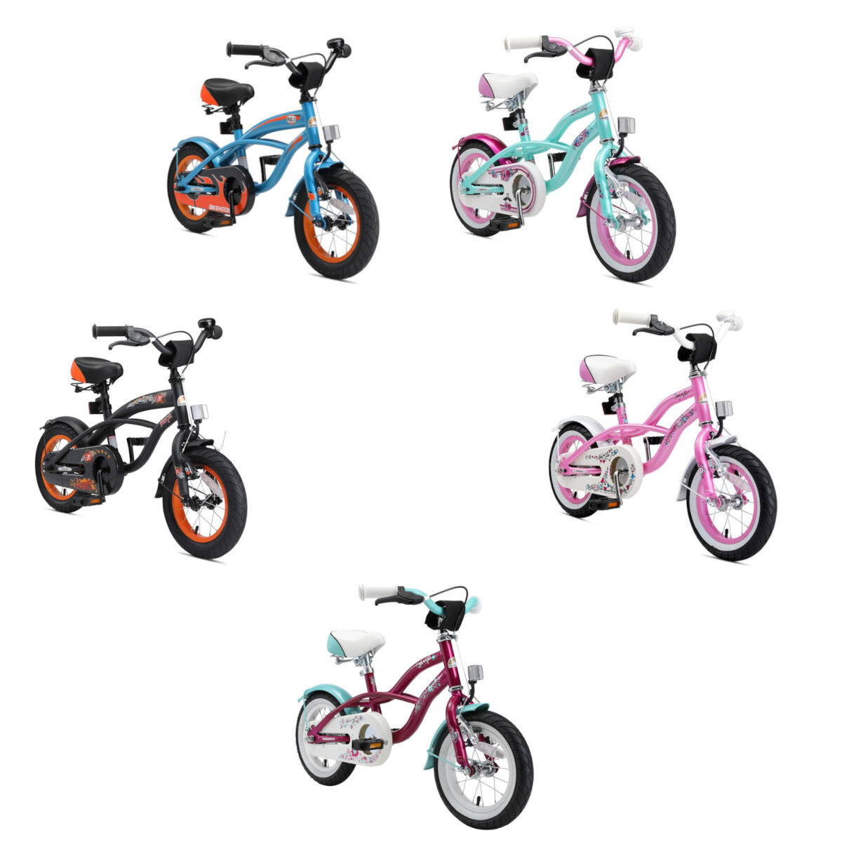 Star Trademarks Kinderfahrrad Bikestar 12 Zoll - Deluxe Cruiser