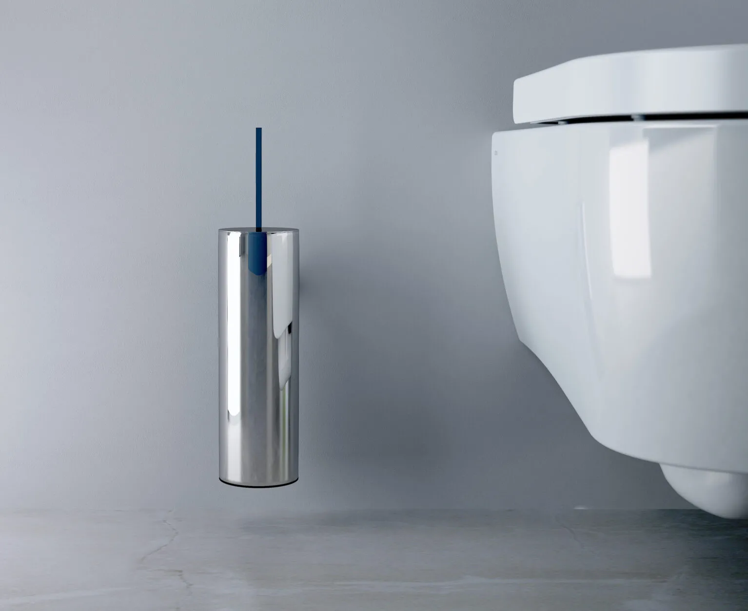 Clou Flat toiletborstel chroom