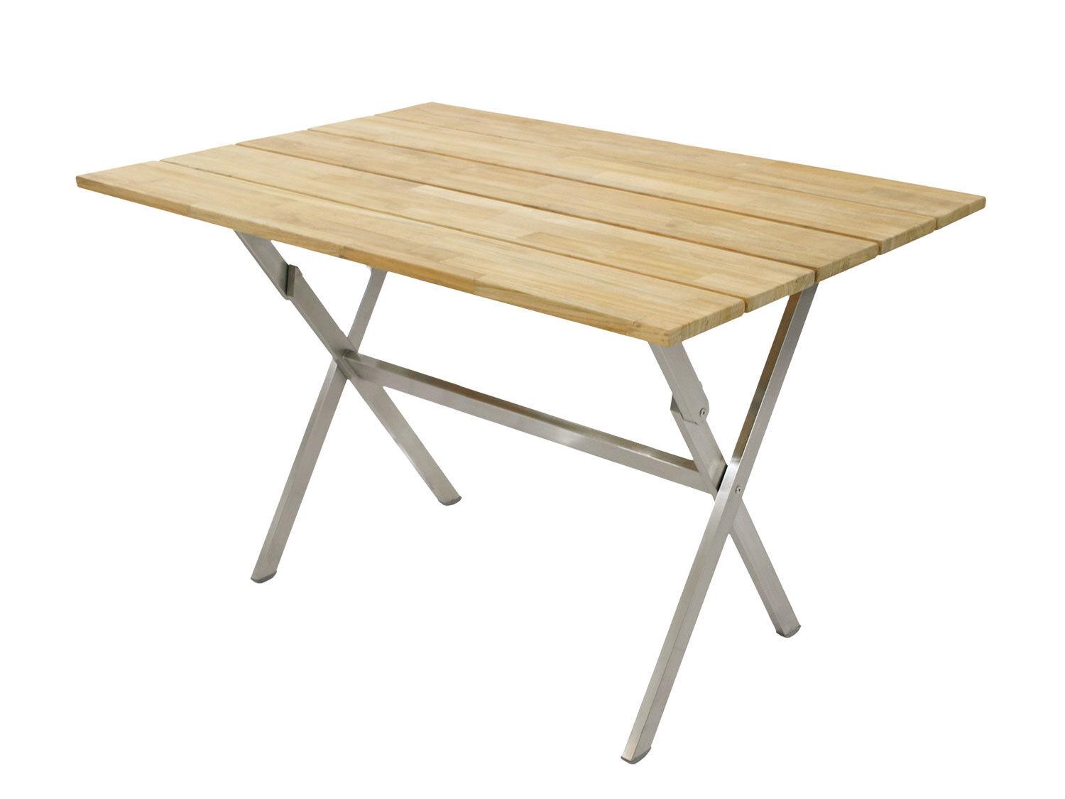 Balkon-Klapptisch Teak rechteckig