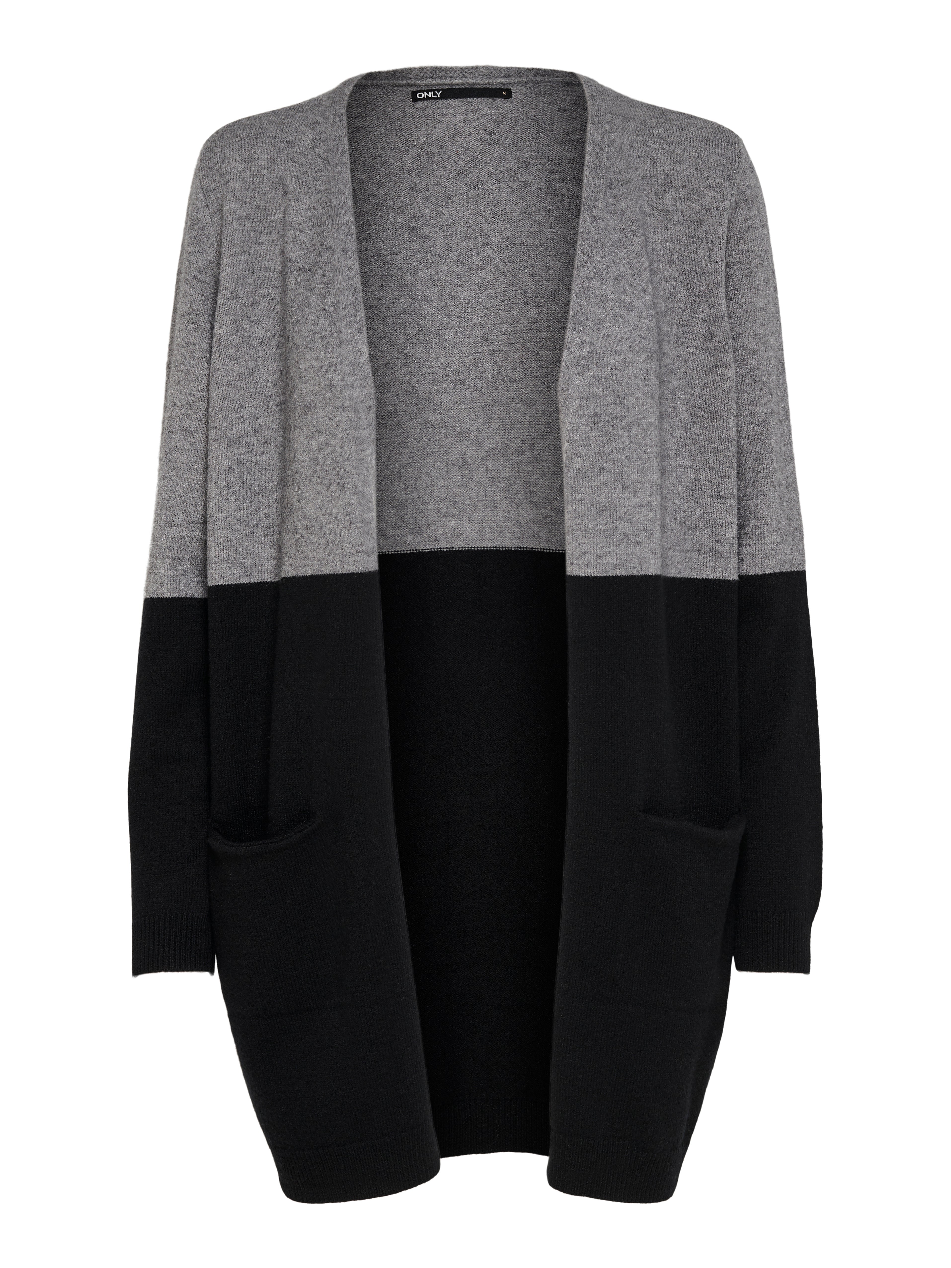 ONLQUEEN Strickjacke Medium Grey Melange