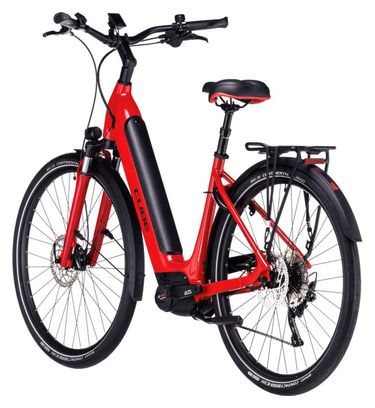 Vélo de Ville Électrique Cube Supreme Sport Hybrid Pro 500 Easy Entry Shimano Deore 10V 500 Wh 700 mm Rouge