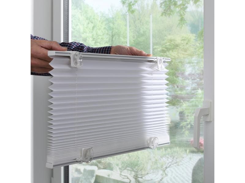 Gardinia Plissée Solo mit Saugnäpfen, blickdicht 70 x 130 c Plissée mit Saugnapfmontage