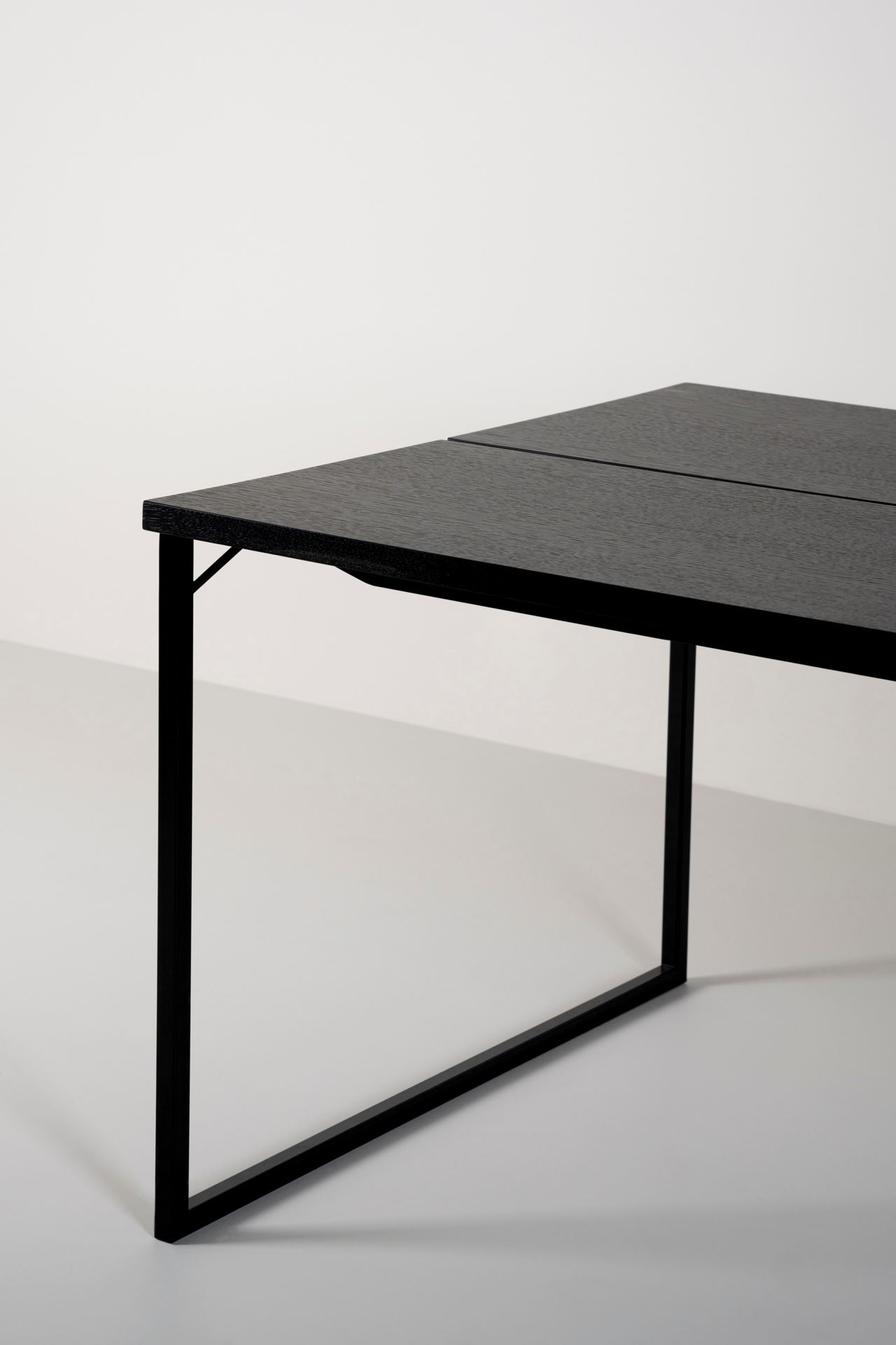 Spisebord svart - 100x200x75 cm