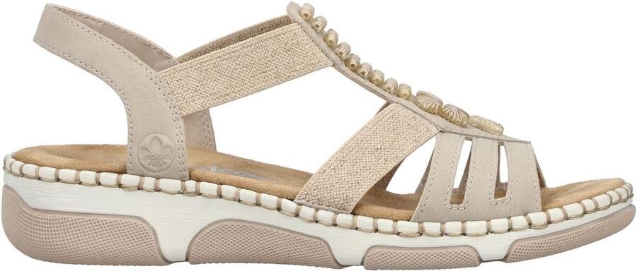 Rieker 66201-62 dames sandalen sportief beige