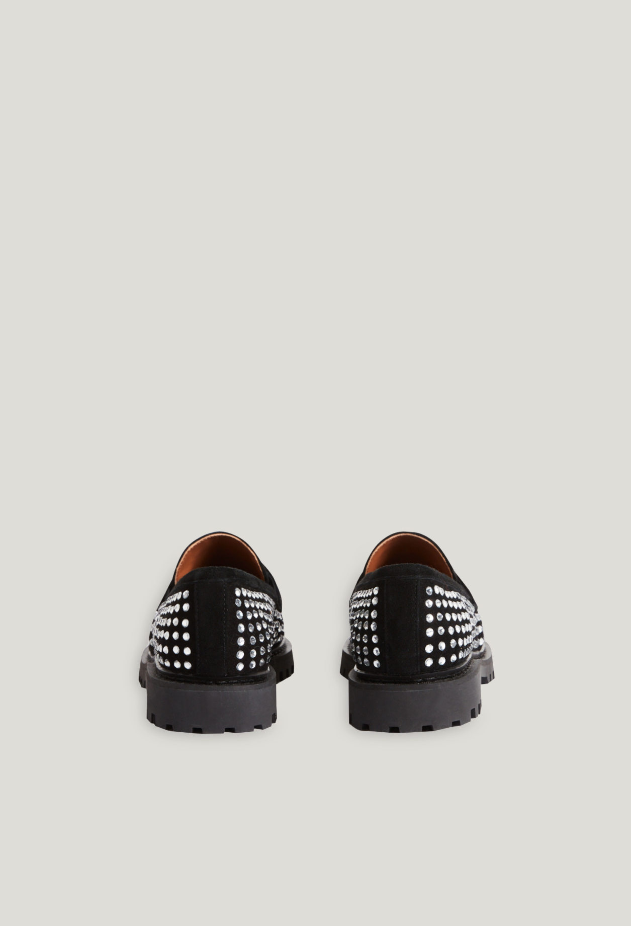 Mocassins cuir strasses