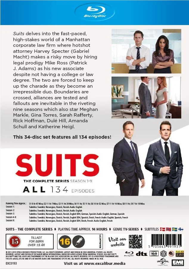 Suits complete collection S1 - S9