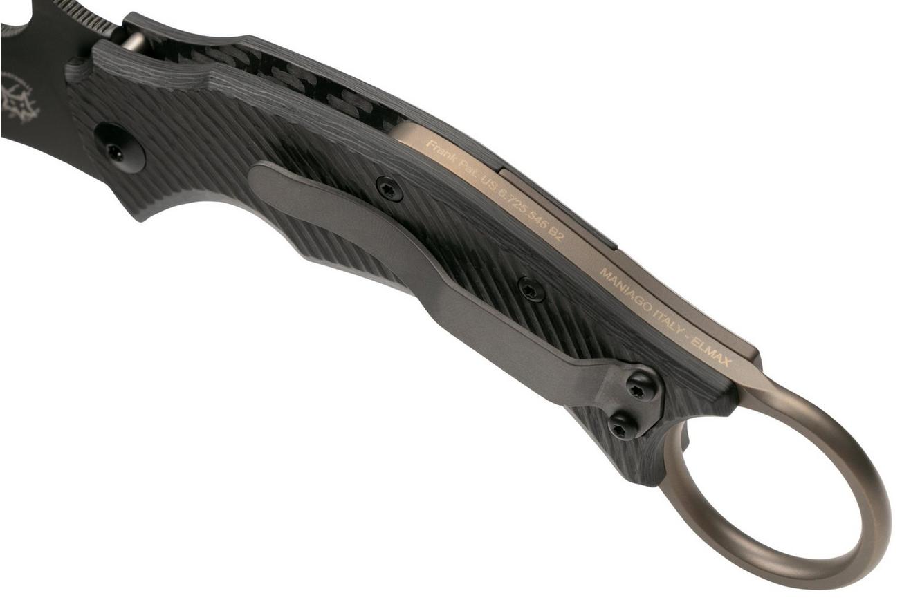 Fox Knives Black Bird FX-591TICBR karambitmes, Bastinelli design