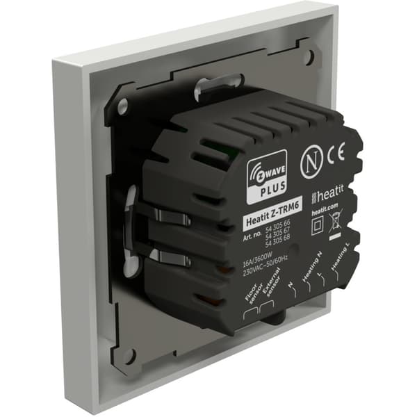 Heatit - Z-Wave - Z-TRM6 Hvit Termostat 16A RAL9003