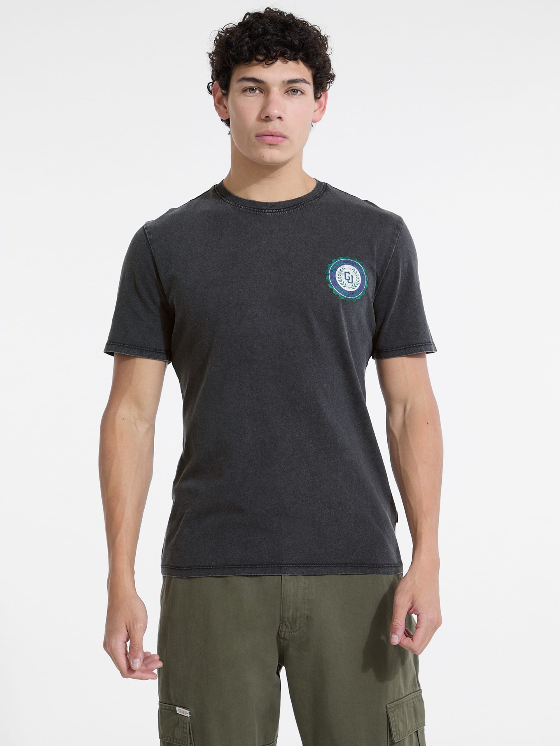 Camiseta Slim com Logo