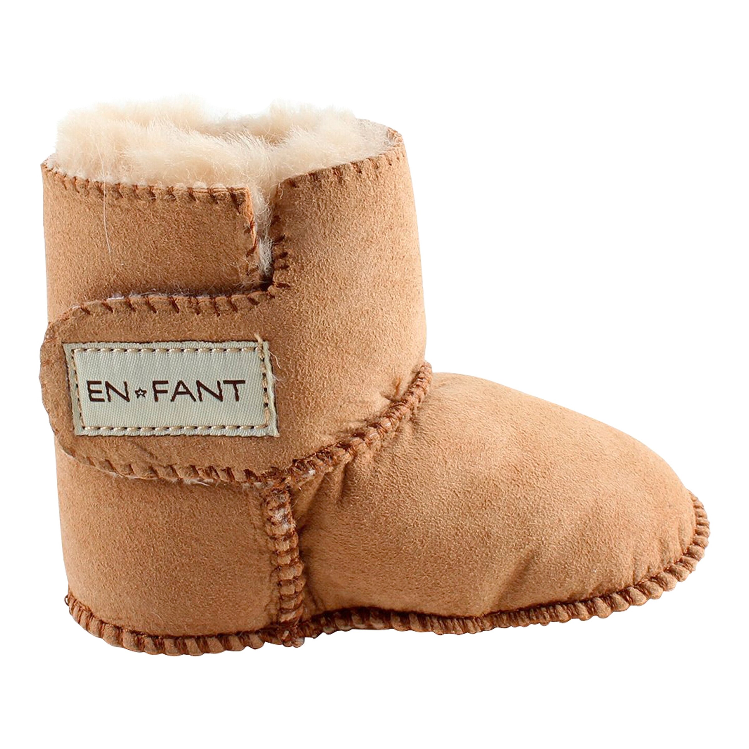 EN FANT Lammfellschuhe mit Klettverschluss