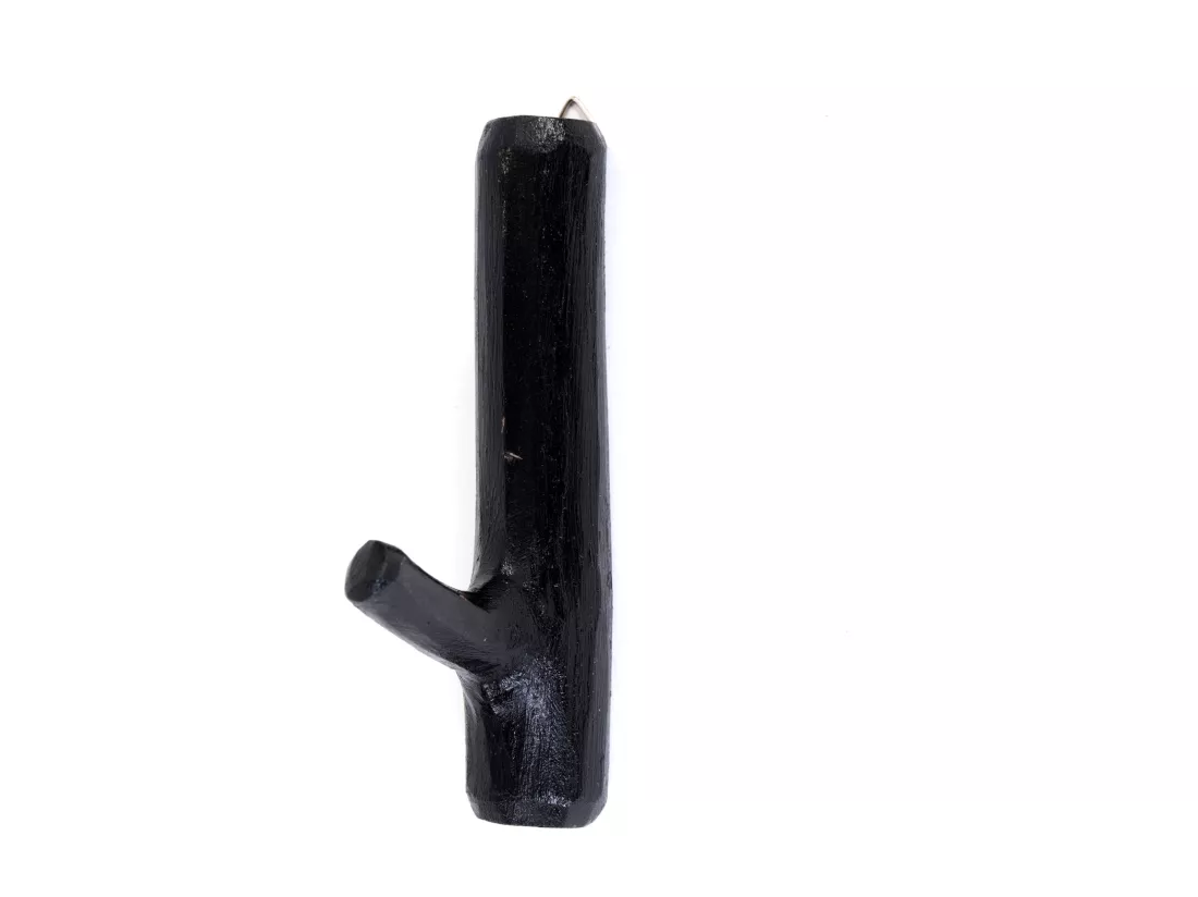 CROCHET DE VESTIAIRE LIMB racine de teck 09 voodoo - schwarz