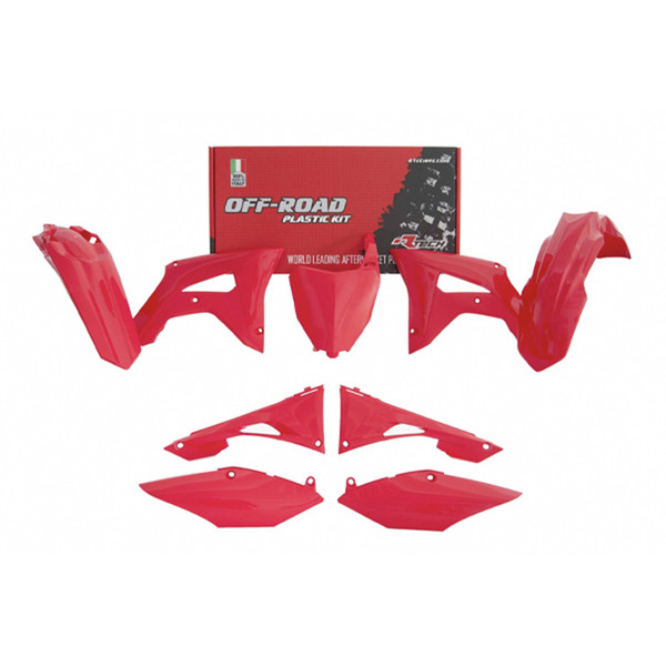 RTECHMX - Kit plastique Honda CRF (2019-2021) - RKITCRFRS0519 Rouge