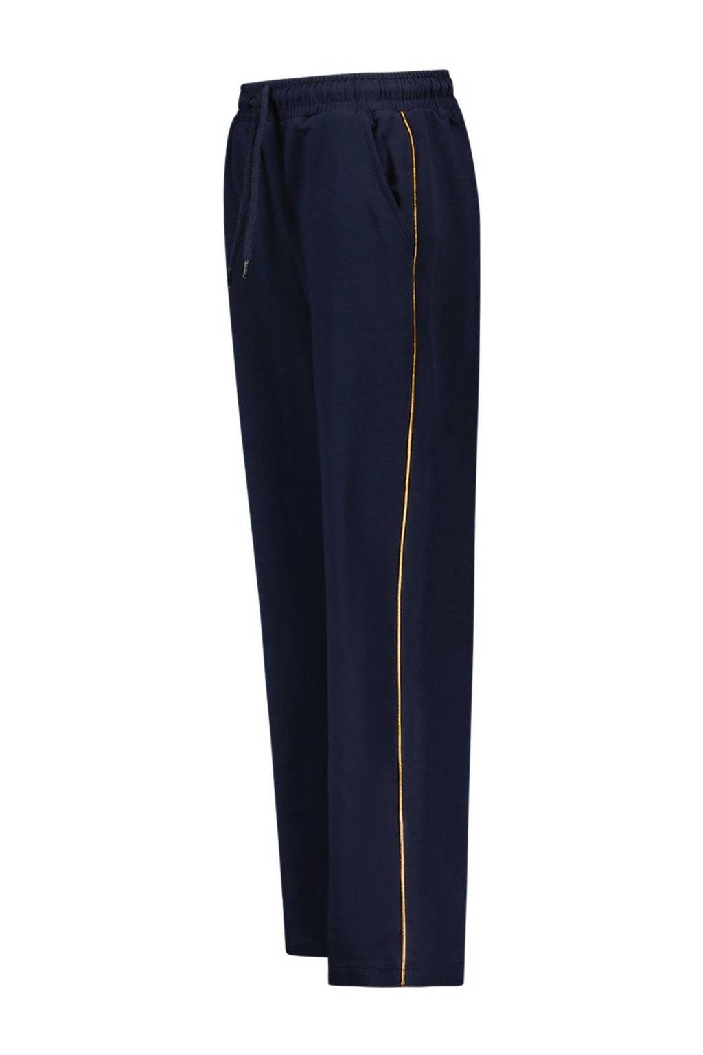 TYGO & vito regular fit broek Pip met zijstreep donkerblauw