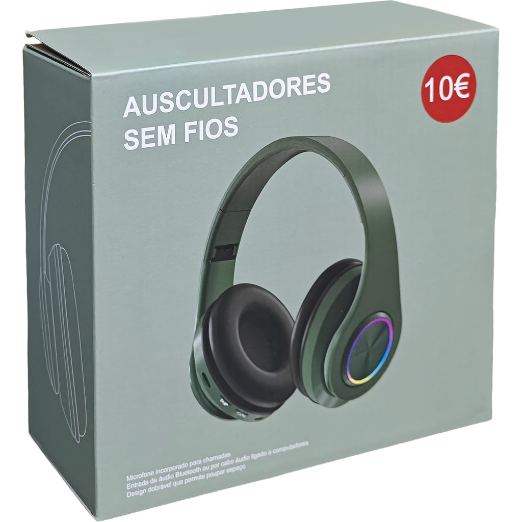 Auscultadores Sem Fios Verde Fusion