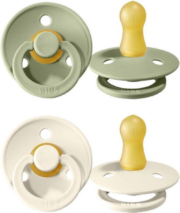 BIBS Fopspeen 6-18 Maanden Ivory/Sage 2ST