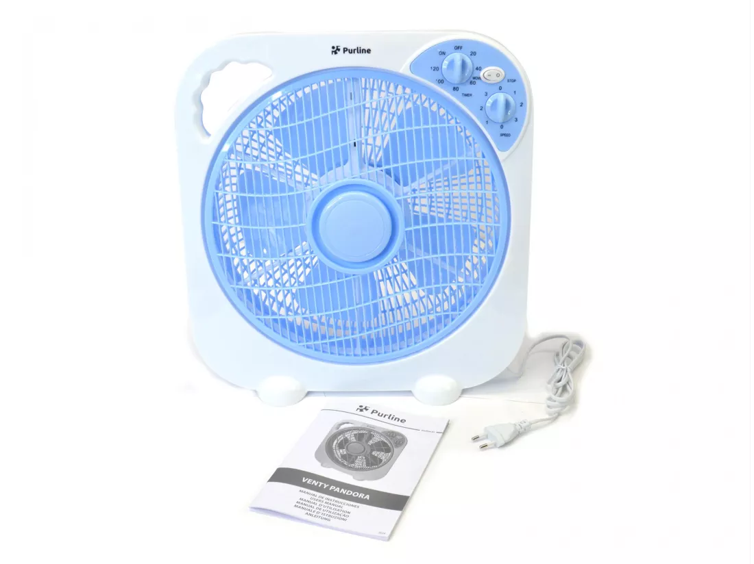 Ventilateur de table ou de sol portable avec minuterie