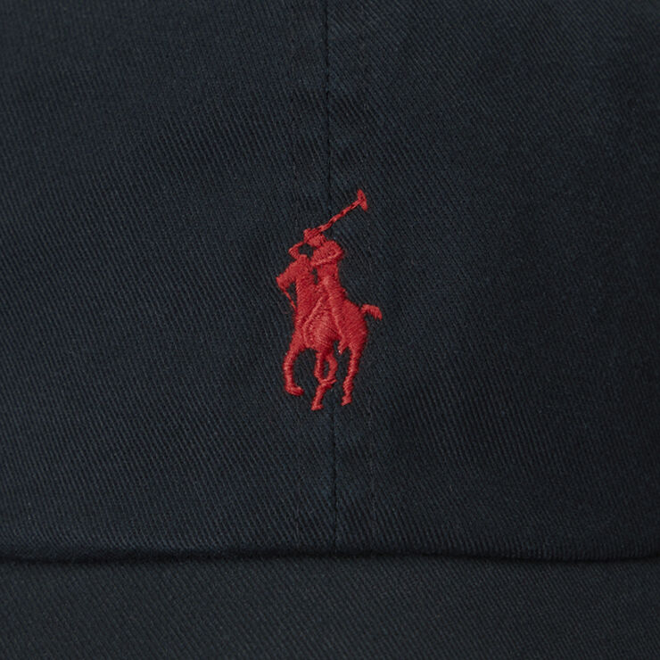 Polo Ralph Lauren Cotton Chino Ball Cap Sort/rød