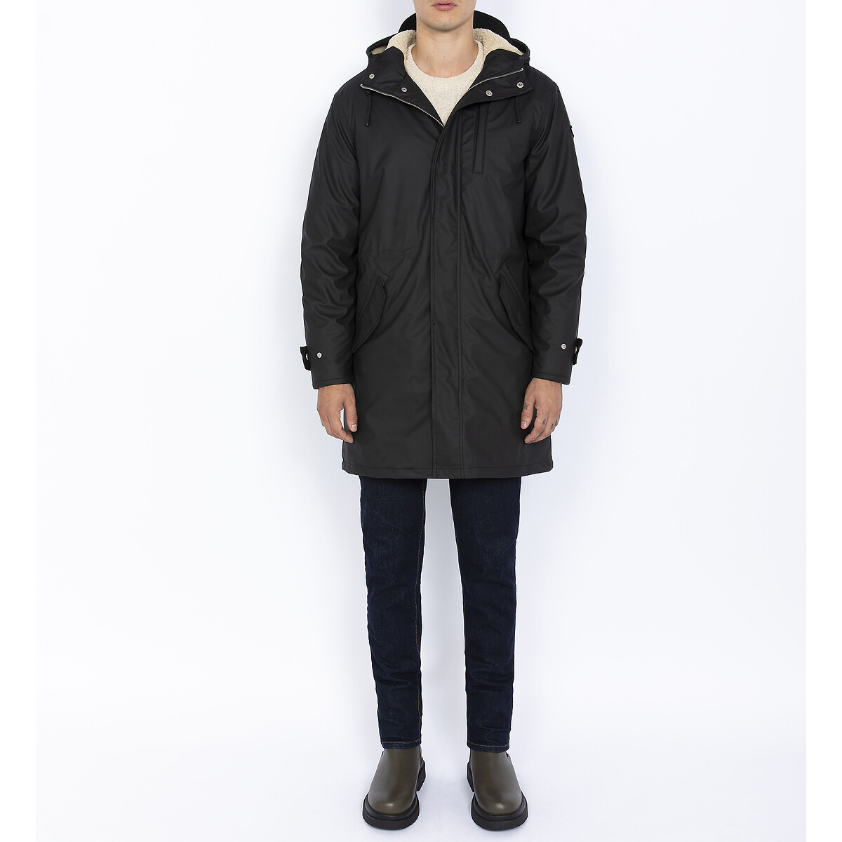 SCHOTT<br>Parka em tecido com revestimento de borracha Harvey