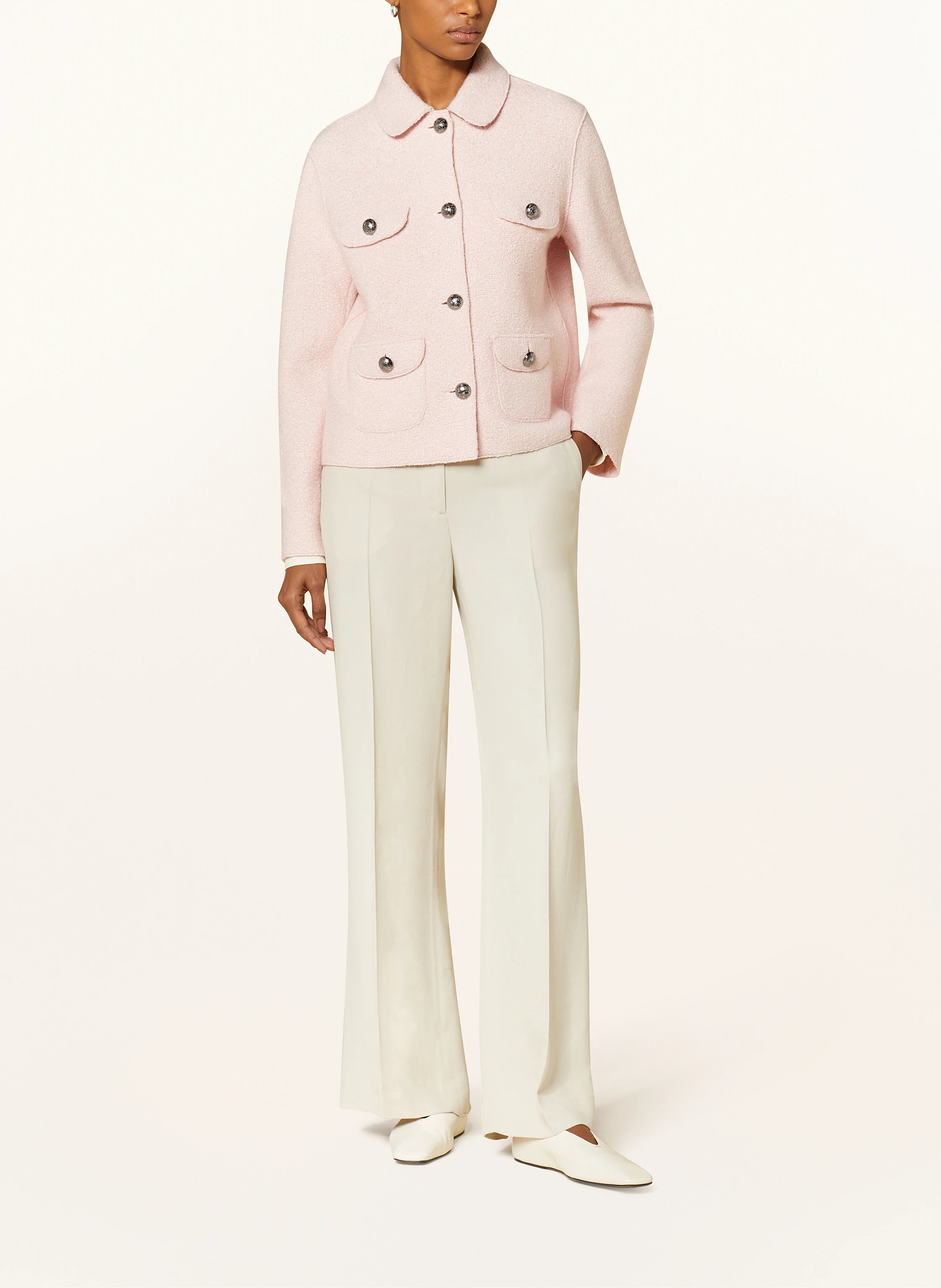 lunaria cashmere Bouclé-Jacke mit Seide