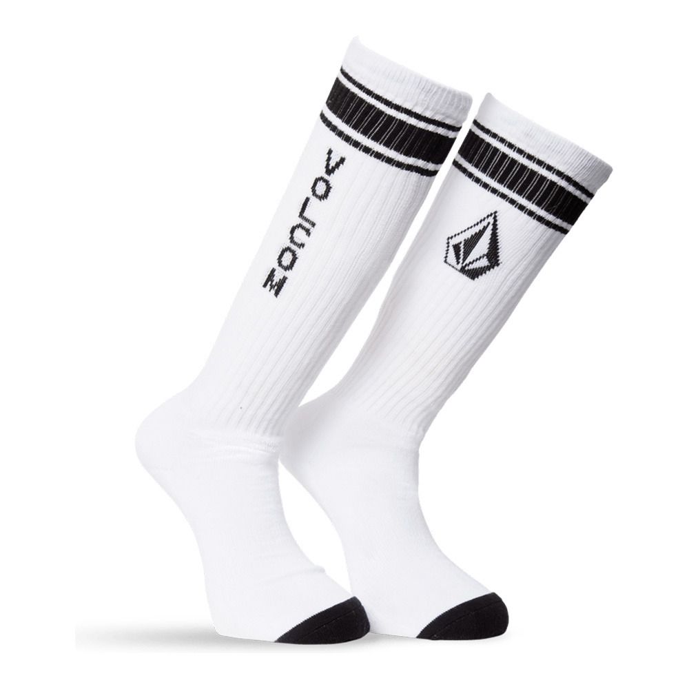 Volcom HIGH STRIPE - Chaussettes white