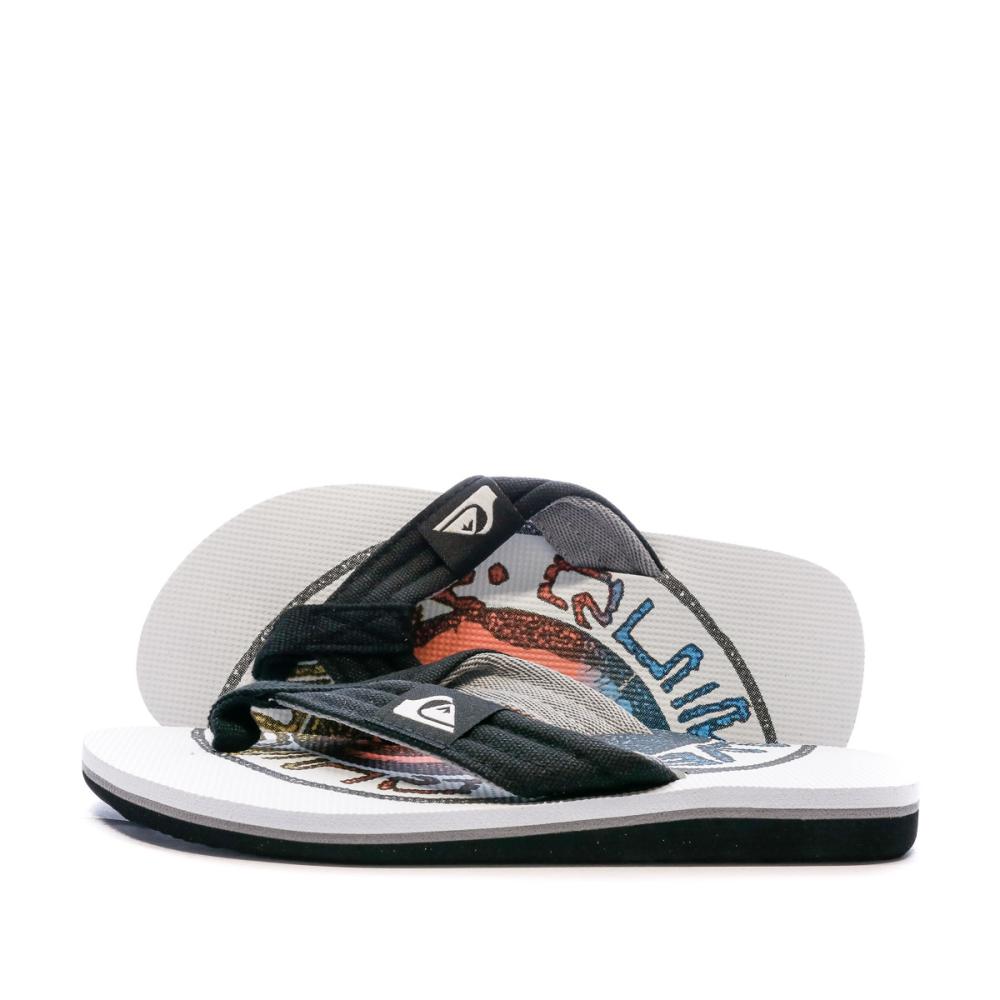 Quiksilver Tongs Blanche Garçon Quiksilver Layback