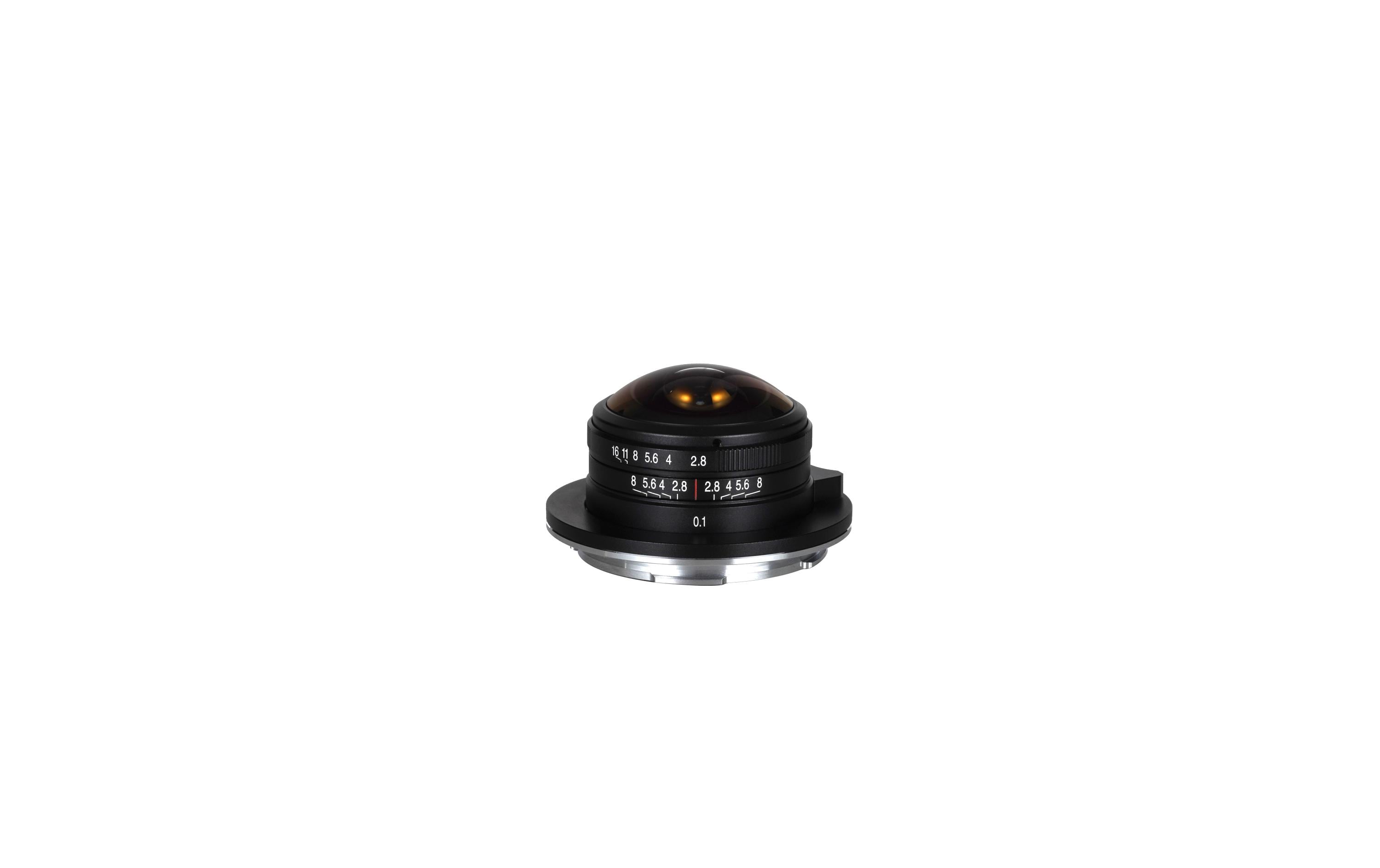 Festbrennweite 4 mm F/2.8 Fisheye – Canon RF<br>Fisheye-Objektiv mit einzigartigem 210°-Sichtwinkel