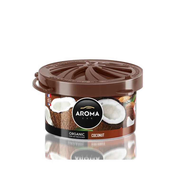 Aroma Car Organic Auto luchtverfrisser Coconut 40 g