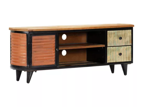 Meuble TV 120 x 30 x 45 cm Bois de récupération massif