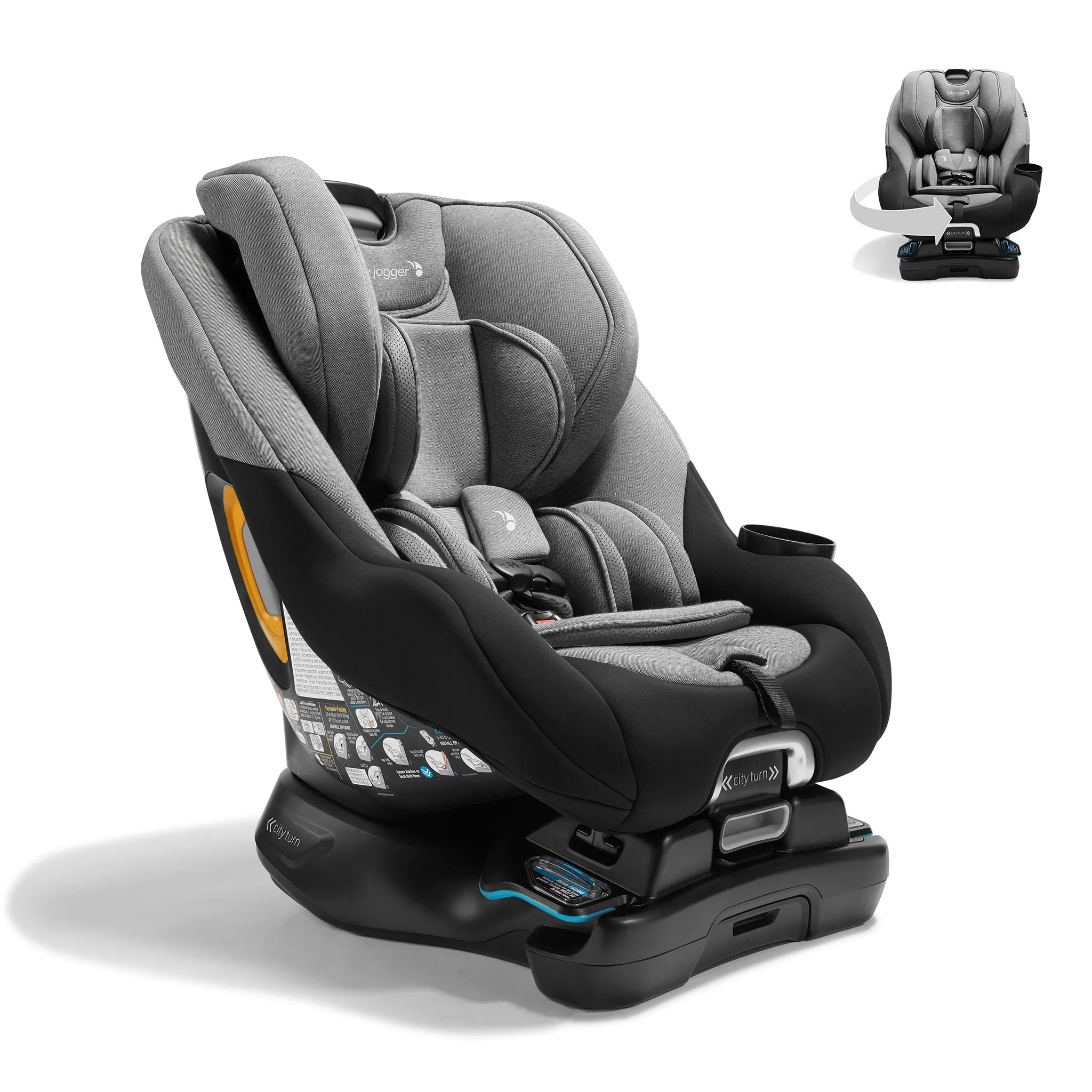 Baby Jogger Siège d'Auto City Turn™ Rotating Convertible 4-65lb - Paloma Greige
