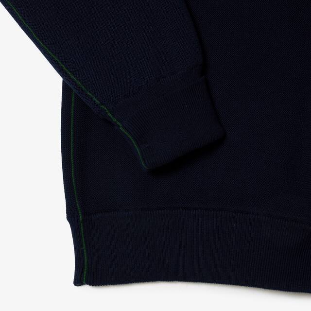 Pull col rond femme Lacoste en coton biologique Pullovers - Bleu - Lacoste - Femme