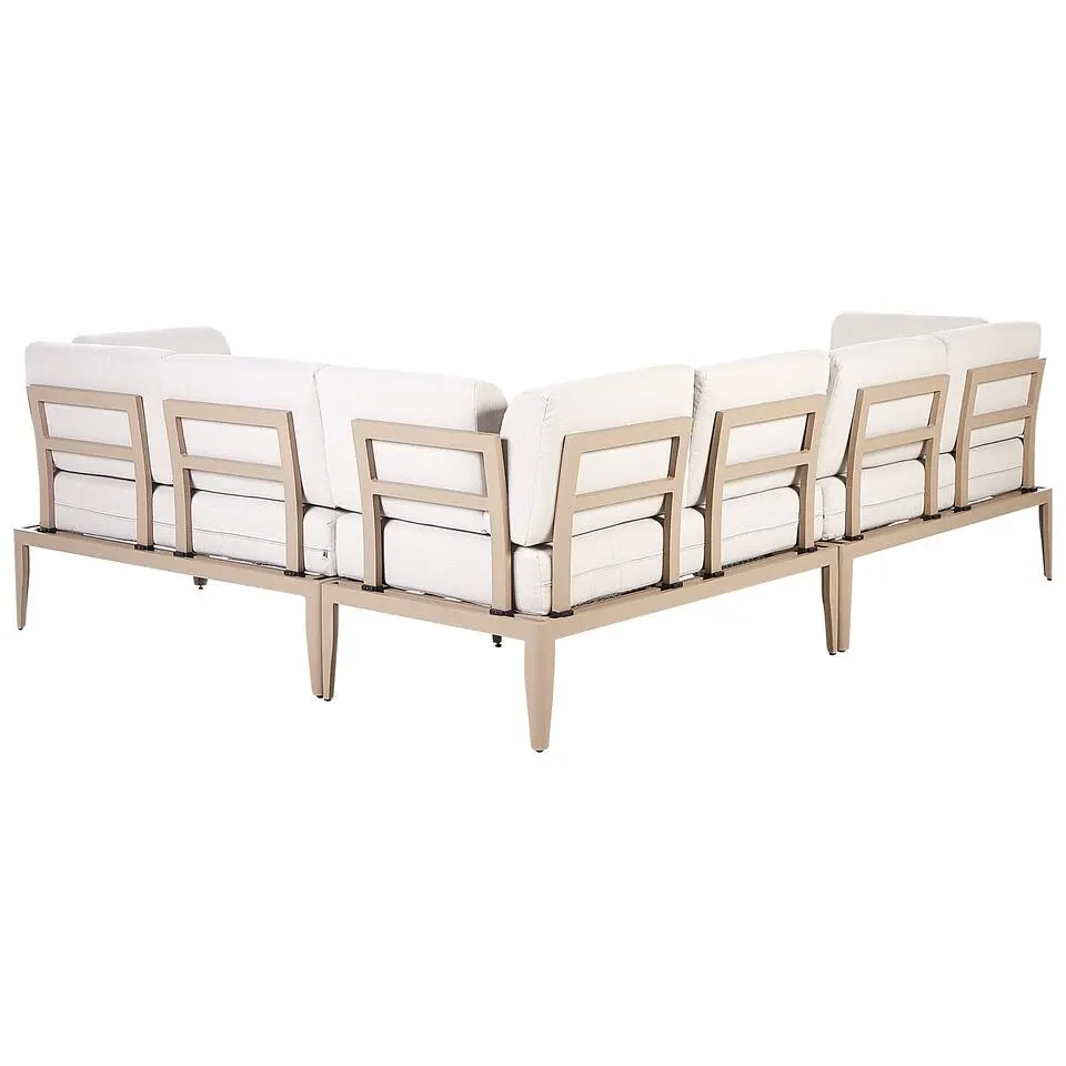 RIMA III - Loungeset voor 6 - Lichtbeige - Aluminium