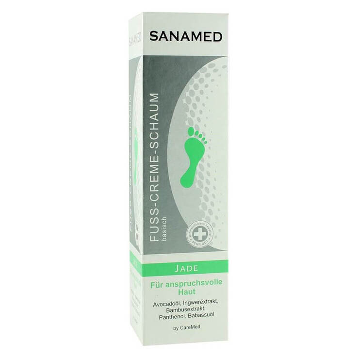 Sanamed Fuß-Creme-Schaum Jade, 150 ml