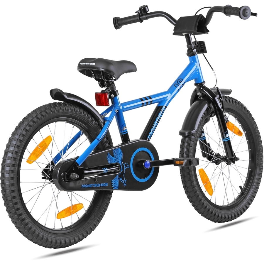 PROMETHEUS BICYCLES® HAWK Kinderfahrrad 18 , Blau-Schwarz