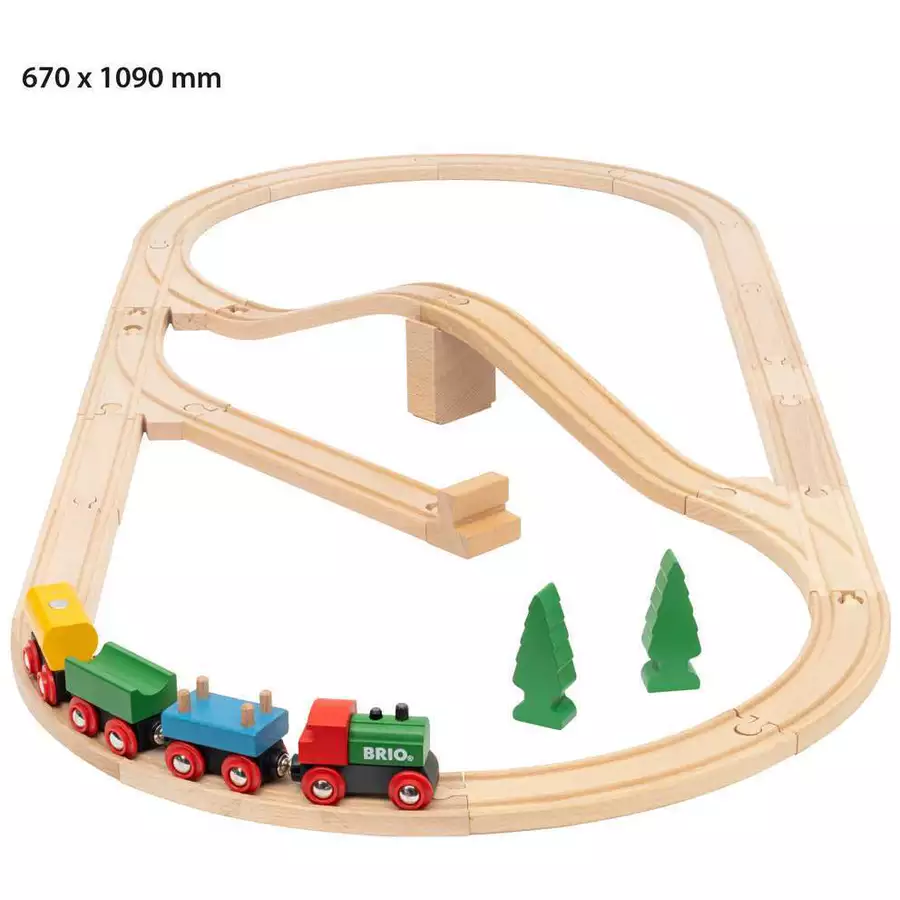 Brio BRIO 65 Jahre Holzeisenbahn Jubiläums-Zugset bunt