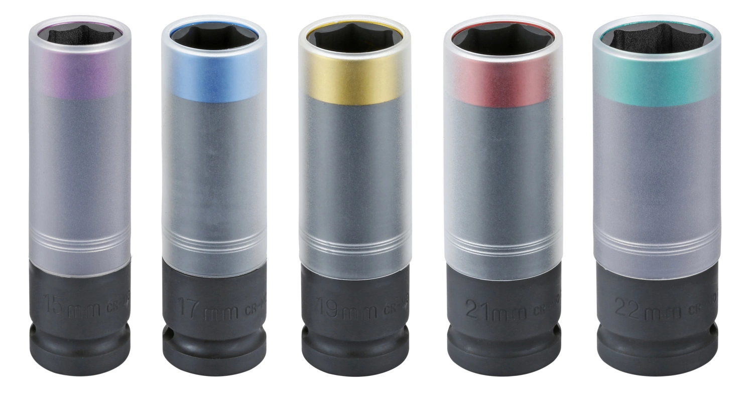 Sonic 300507 Doppenset 1/2'' voor wielmoeren - 6 kant - 5 delig