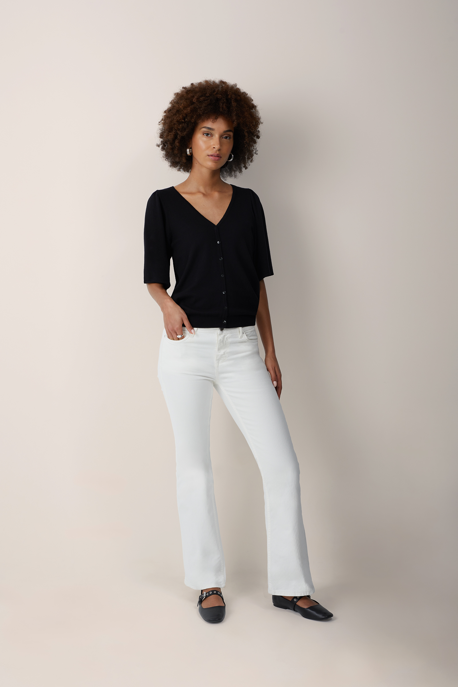 flared jeans Blue Ridge Gebroken wit