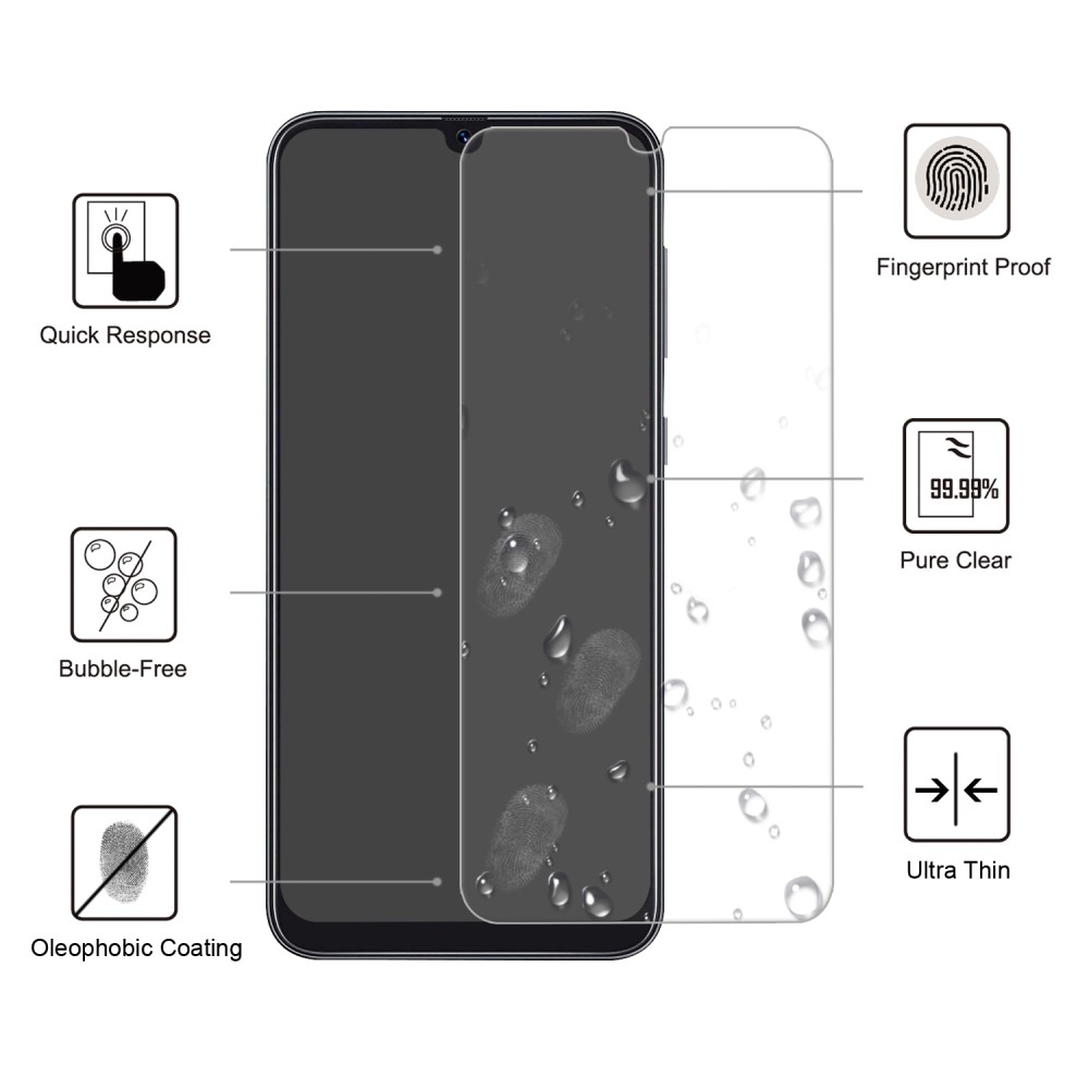 Samsung Galaxy A50 / A30s Panzer Glas Displayschutz Case Friendly