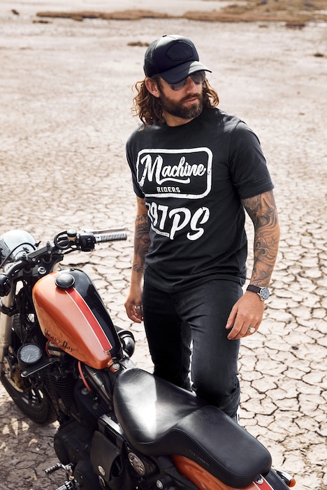 T-Shirt, Halbarm, Machine Prints